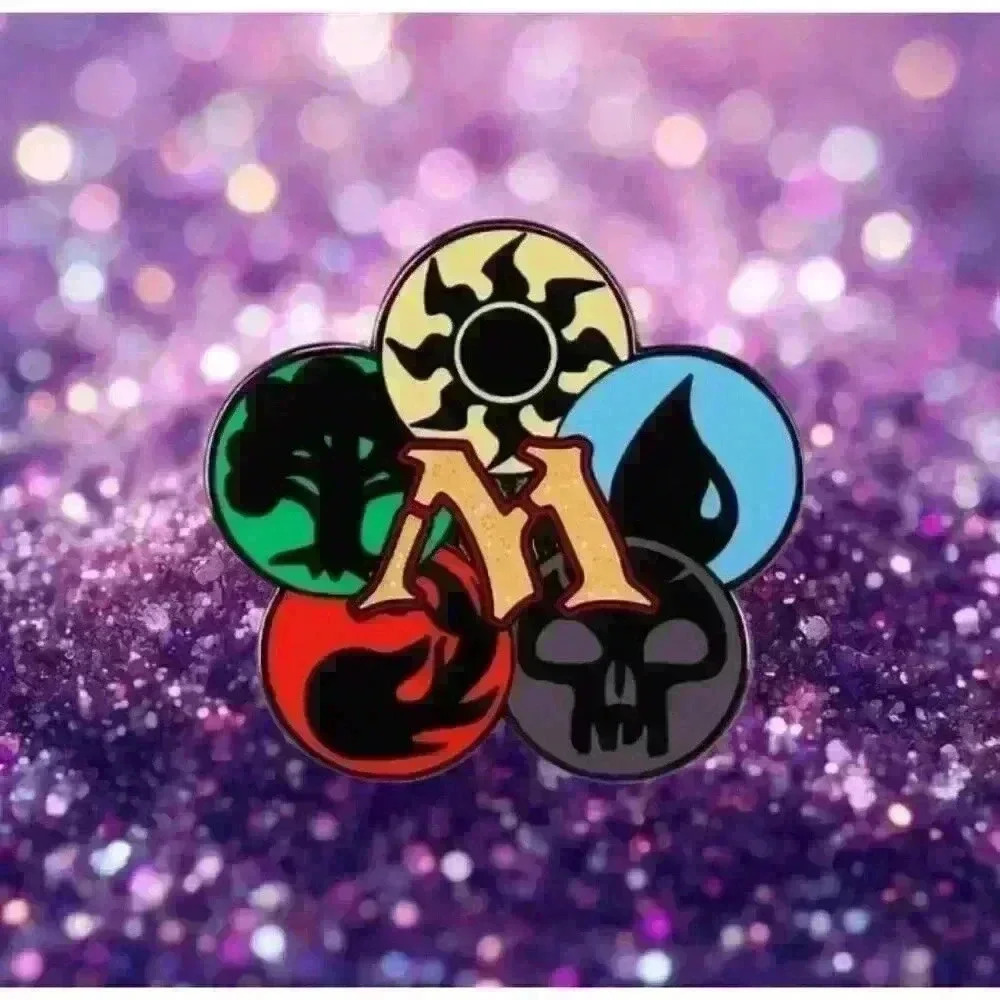 Mystical Emblems: Magic: The Gathering Mana Symbols Enamel Pin